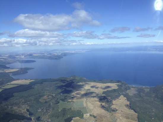Heading south down the western side of Lake Taupo
